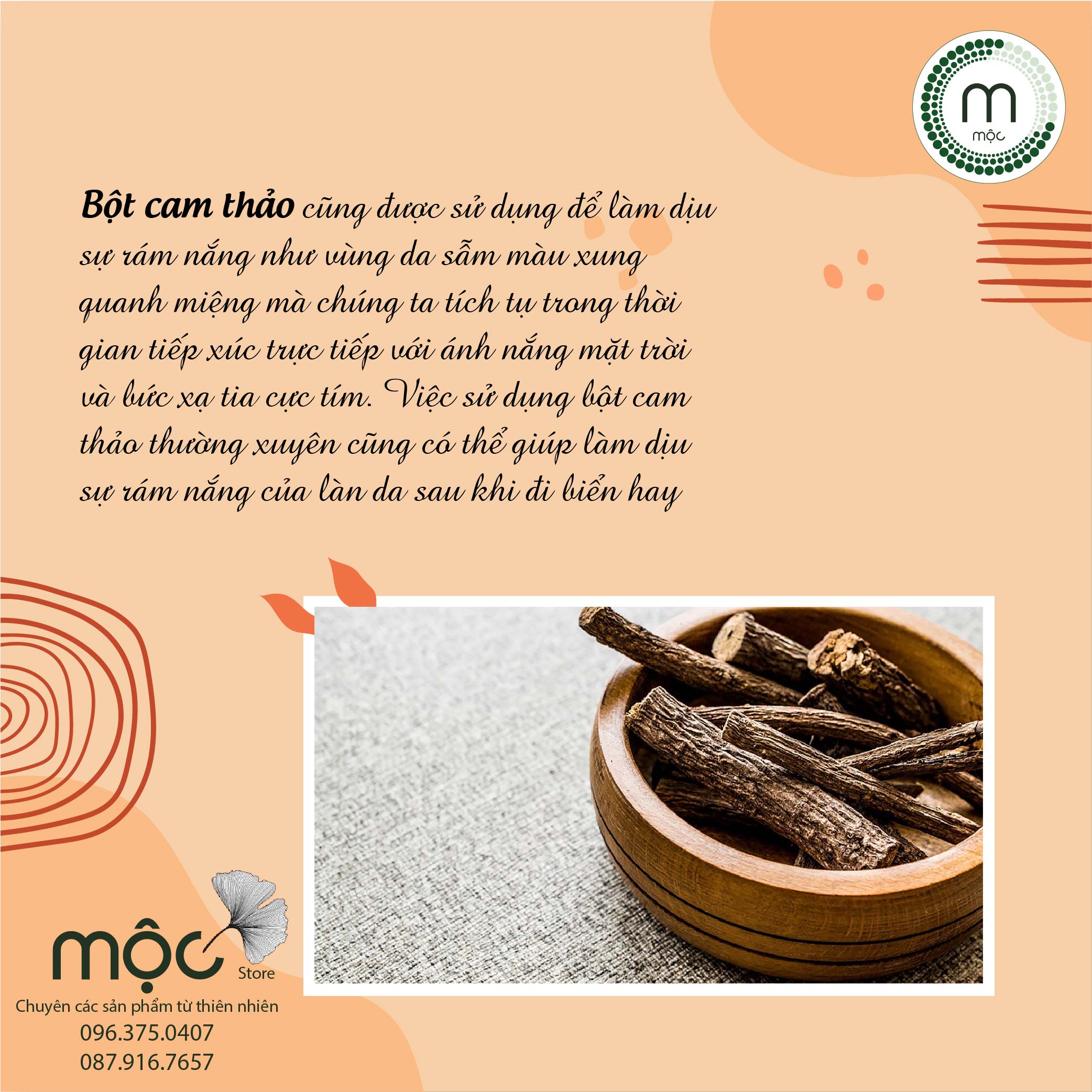 Bột Rễ Cam Thảo đắp mặt nguyên chất từ thiên nhiên 100ml handmade
