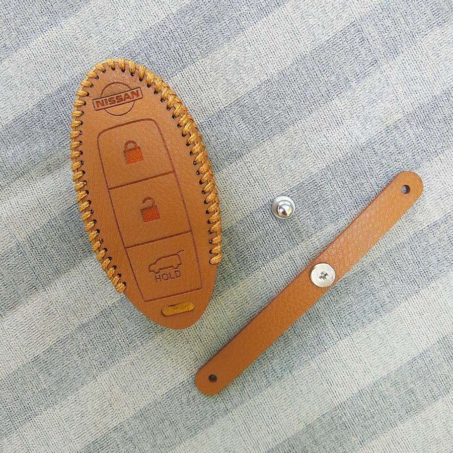 Bao da chìa khóa smartkey xe hơi Nissan