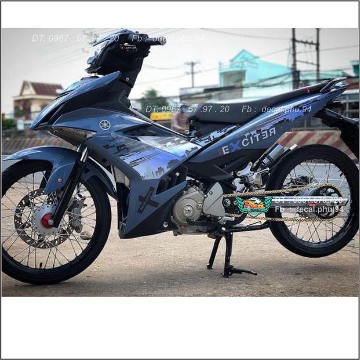 Tem Rời Exciter 150 Xám xi măng City