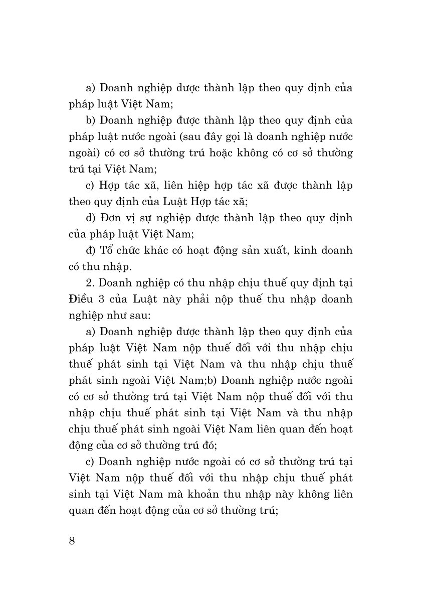 Luật thuế thu nhập doanh nghiệp năm 2025 - bản in 2025