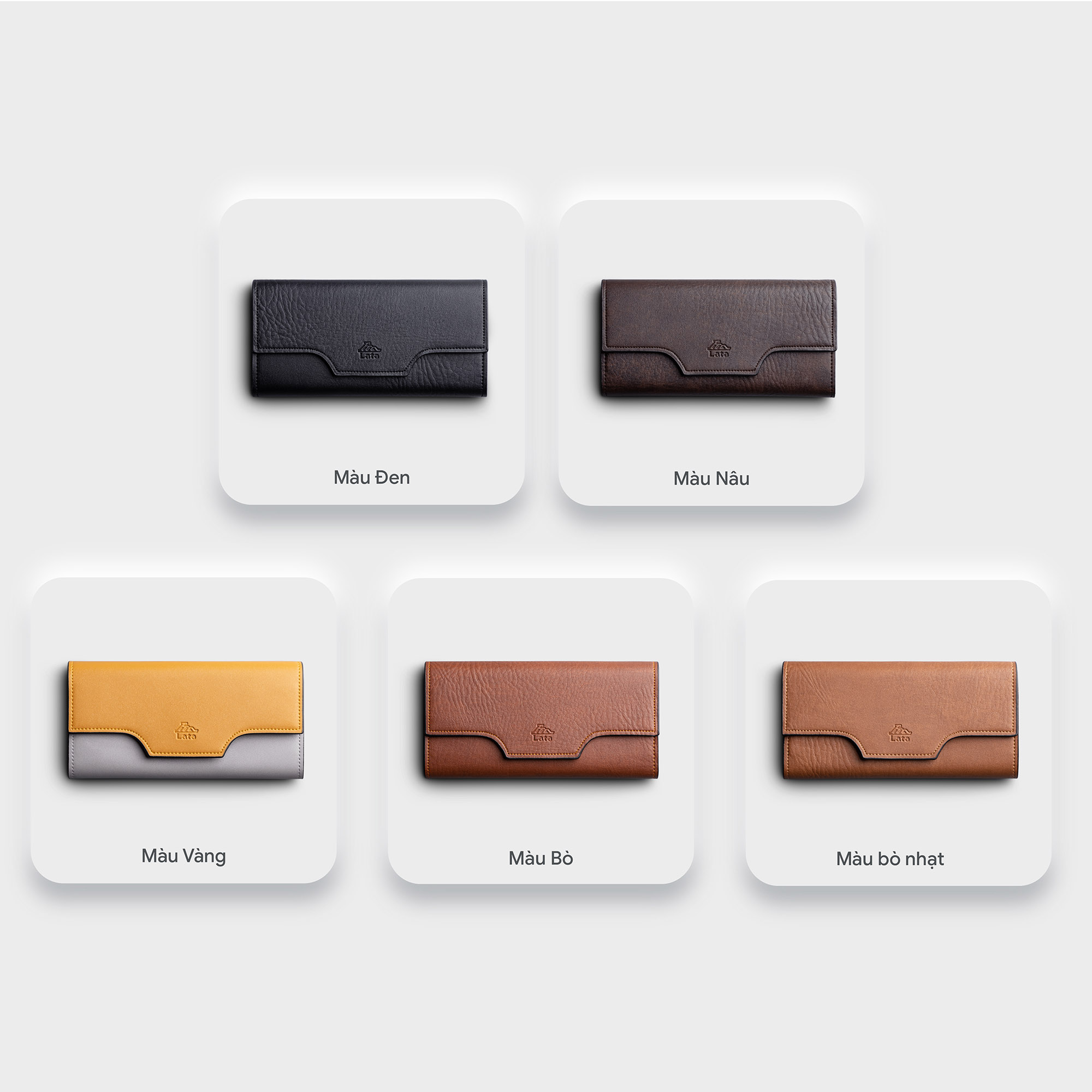 Ví Lata ( Thời trang nữ dáng cầm tay dáng dài - Ví da VN56 )