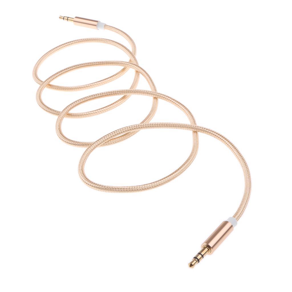 3.5mm Male AUX Stereo Audio Headphone Car Cable For iPod Phone MP3
