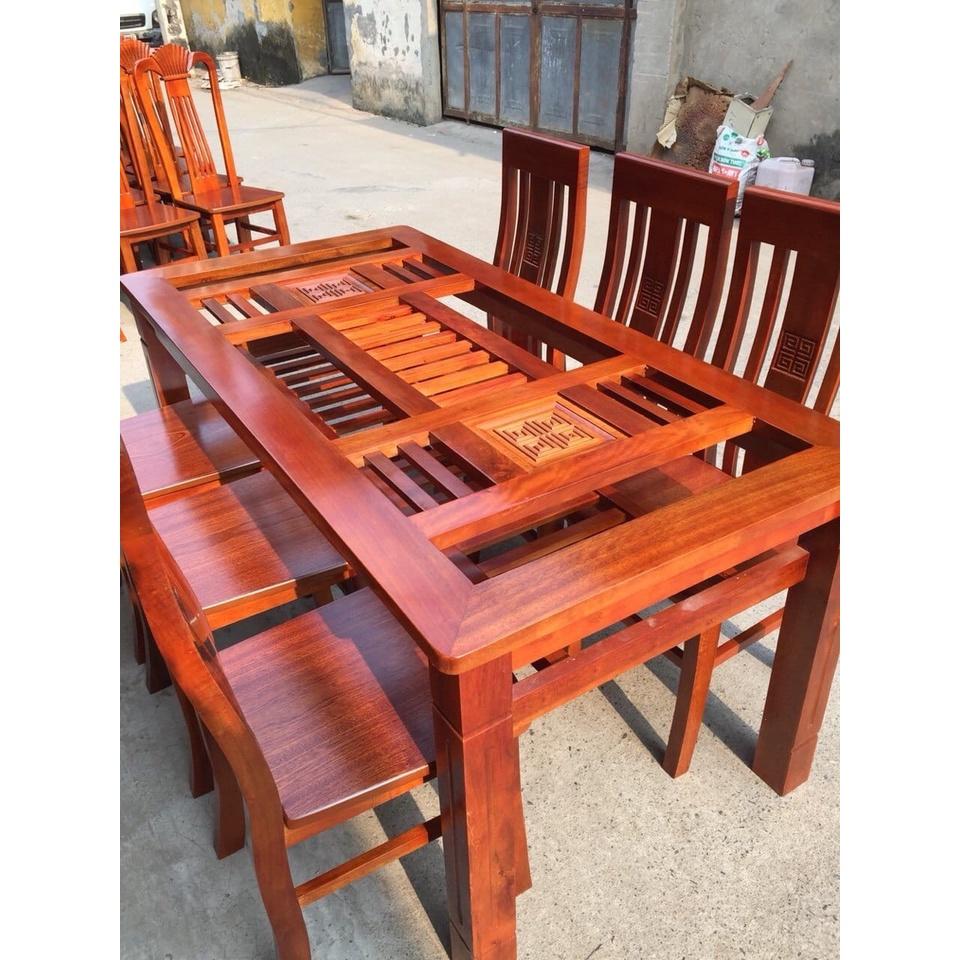 Bộ bàn ăn gỗ xoan ta