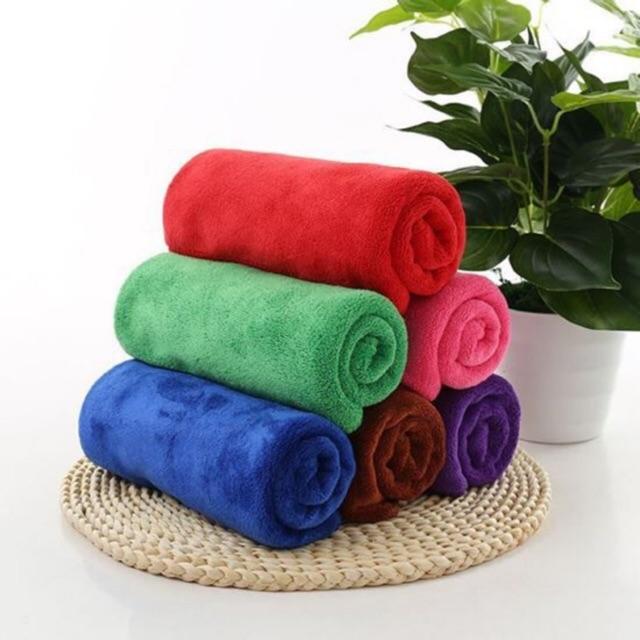 Khăn Gội & Khăn Mặt Sợi Microfiber siêu thấm hút chuyên dùng cho Spa, Salon tóc