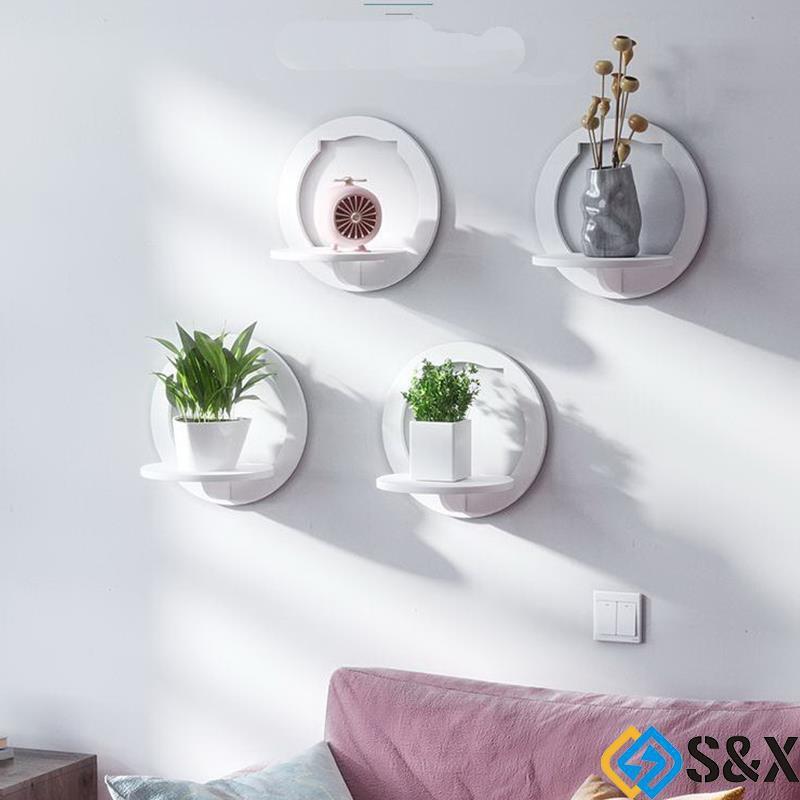 Kệ treo tường, kệ treo tường decor trang trí hình tròn thiết kế phòng đẹp