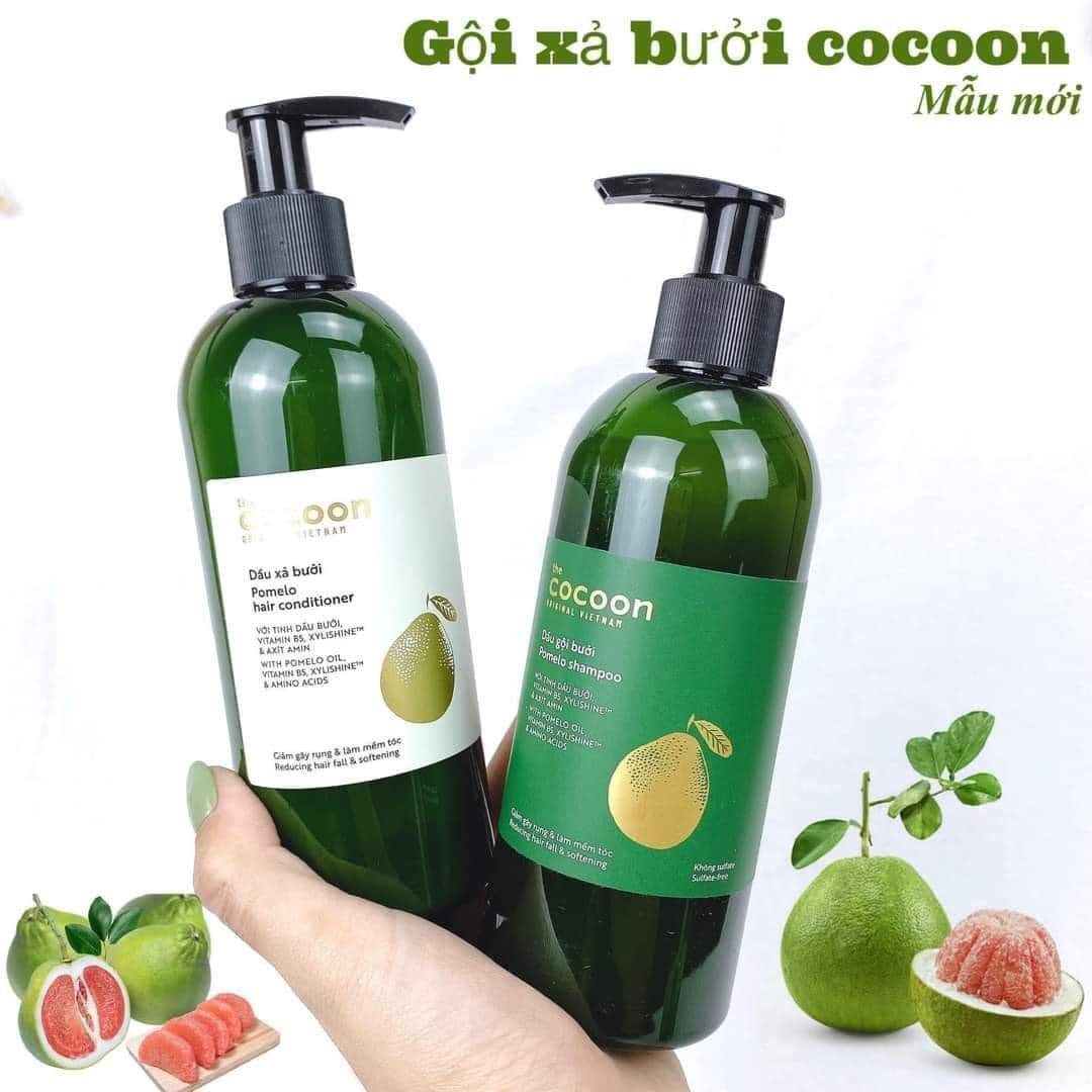 Combo dầu gội và dầu xả Cocoon ngăn rụng tóc giúp tóc mềm mượt 310ml - Thanh Mộc Hương Hà Tĩnh