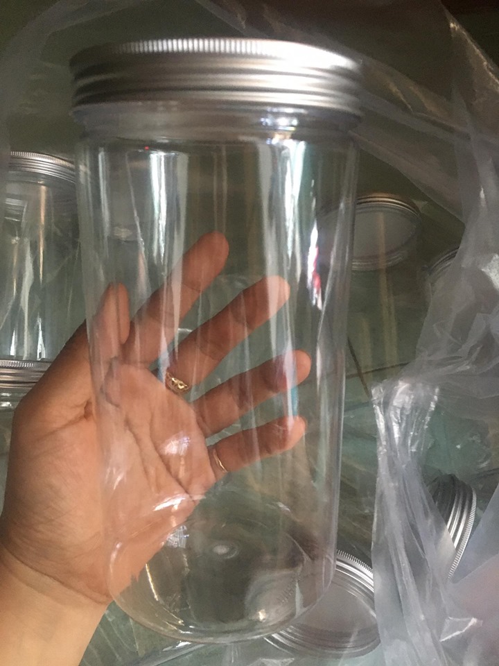 Hủ nhựa nắp nhôm đựng thực phẩm 1000ml