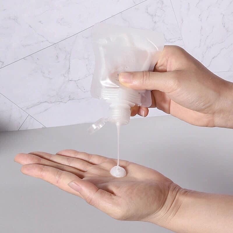 Túi Chiết Mỹ Phẩm Trong Suốt Nhỏ Gọn Tiện Lợi Du Lịch Dùng Chiết Mỹ Phẩm , Sữa Tắm , Serum , Dầu Gội