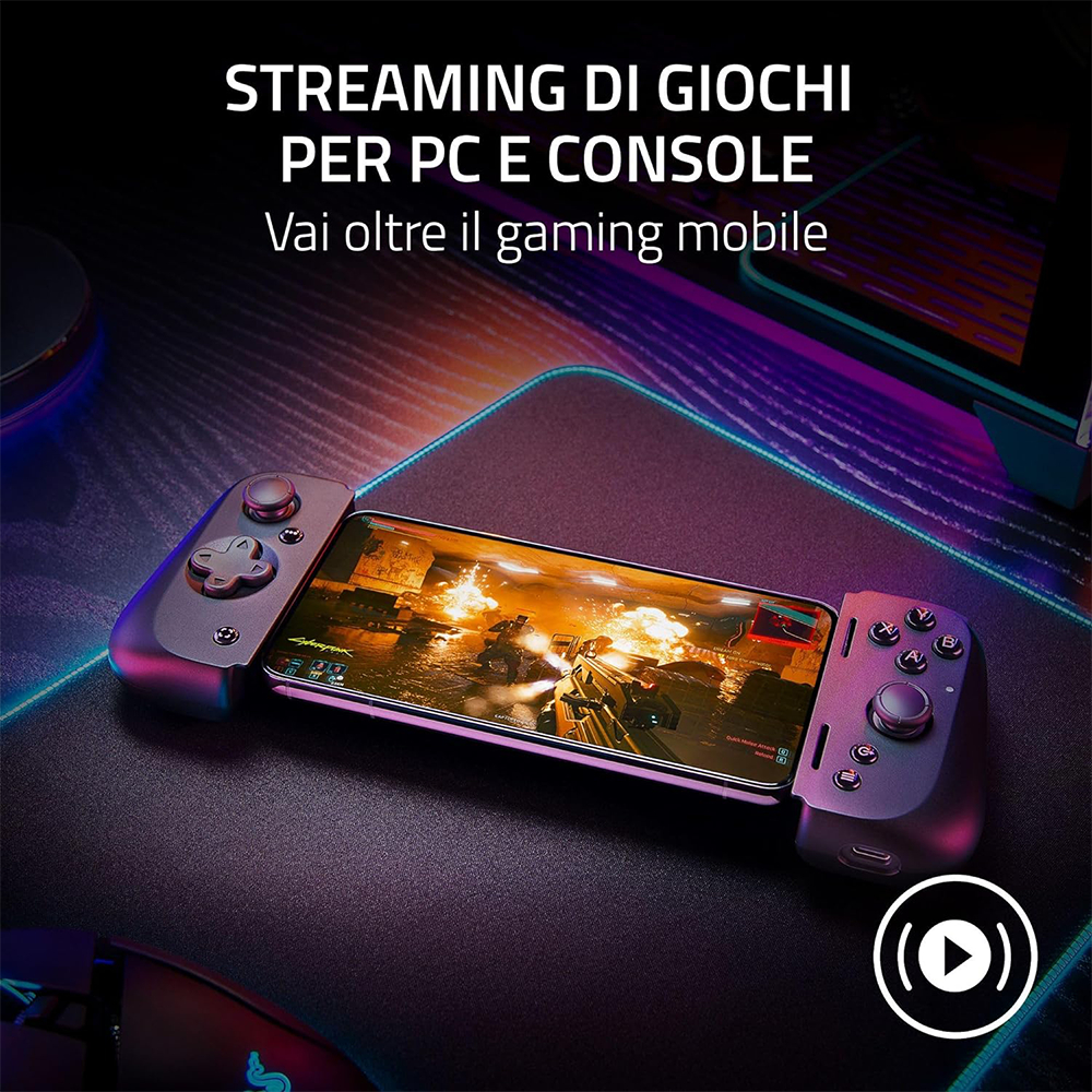 Tay cầm điện thoại Razer Kishi V2 USB C - Gaming Controller for iPhone and Android_Mới, hàng chính hãng
