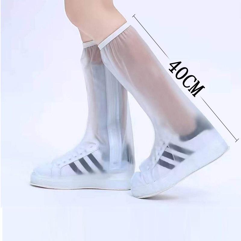 Ủng Đi Mưa Lội Nước, Bọc Giày Đi Mưa Cổ Cao Chất Liệu Nhựa PVC 2 Lớp Dày Dặn, Hàng Cao Cấp, Đế Cao Su Chống Trơn Trượt