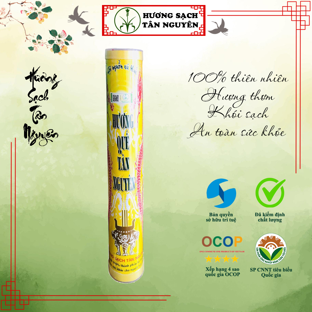 Hương Quế ống 170 que - Nhang Sạch Tân Nguyên không hóa chất, không hương liệu - Q170C