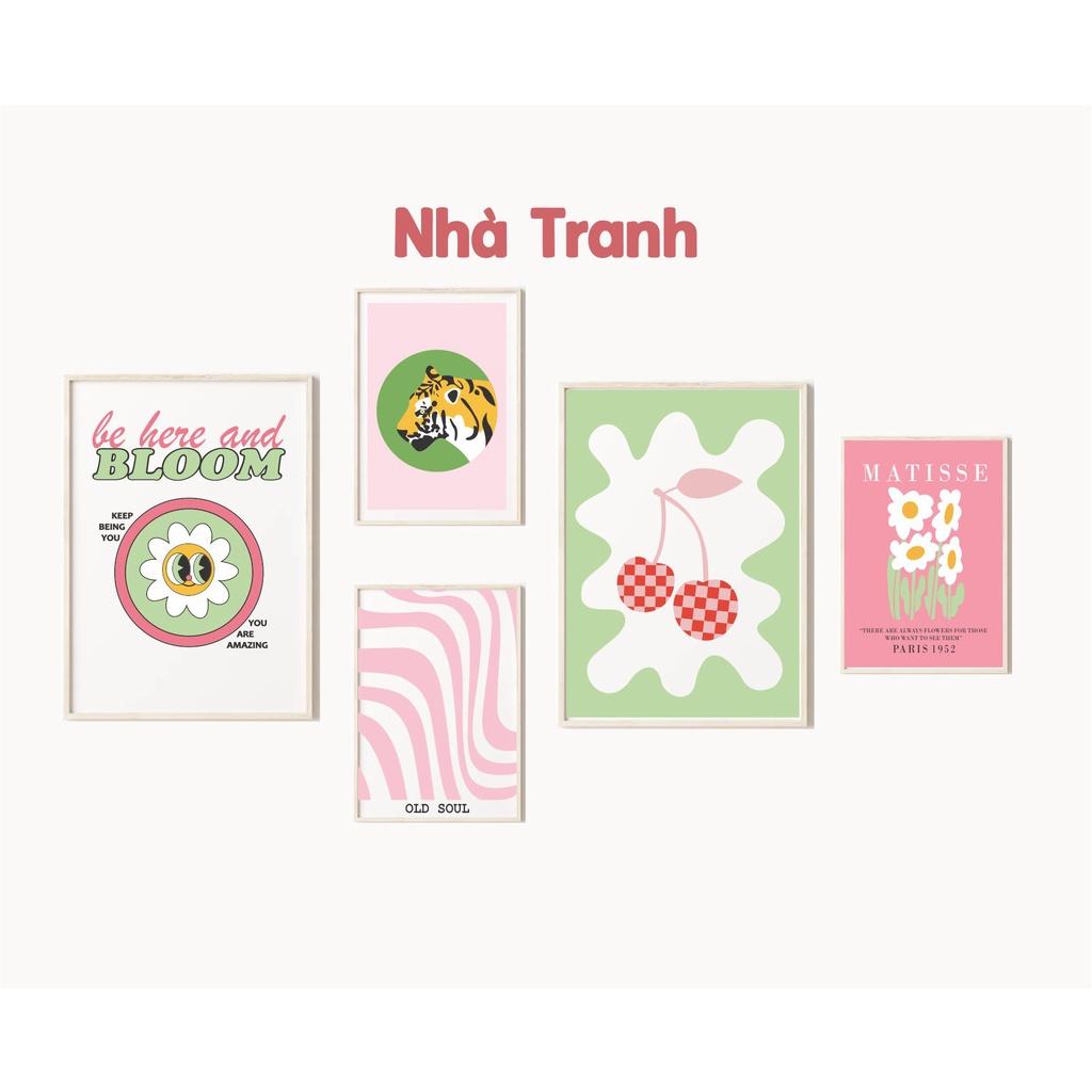 SET TRANH TREO TƯỜNG AESTHETIC PASTEL DENNISH 49