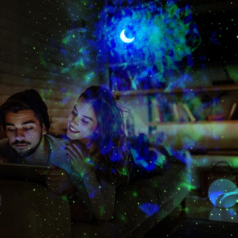Projector Light Night Lamp with 9 Diverse Lighting Modes Effects 3 Levels Dimmable Brightness Adjustable/ 4H Timer