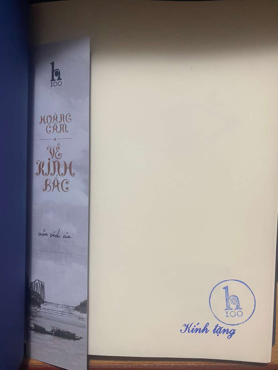 HOÀNG CẦM - VỀ KINH BẮC (BÌA CỨNG)