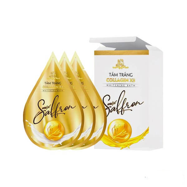 Tắm trắng Collagen X3 Mix Saffron