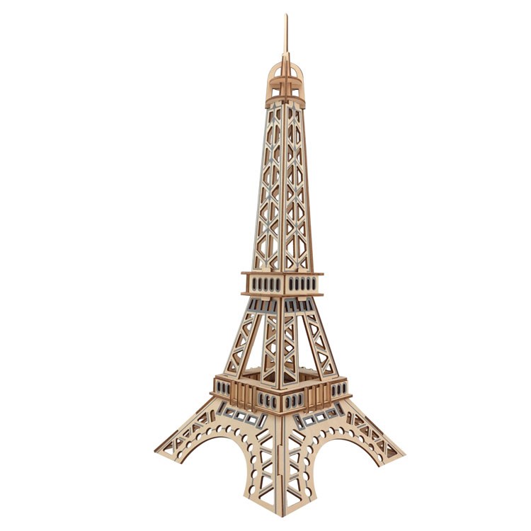 Đồ chơi lắp ráp gỗ 3D Mô hình Tháp Eiffel Laser