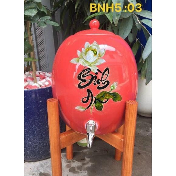 Bình nước sứ Bát Tràng