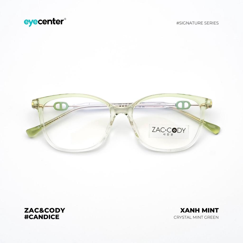 Gọng kính cận nữ chính hãng ZAC & CODY CANDICE A34-S lõi thép chống gãy nhập khẩu by Eye Center Vietnam