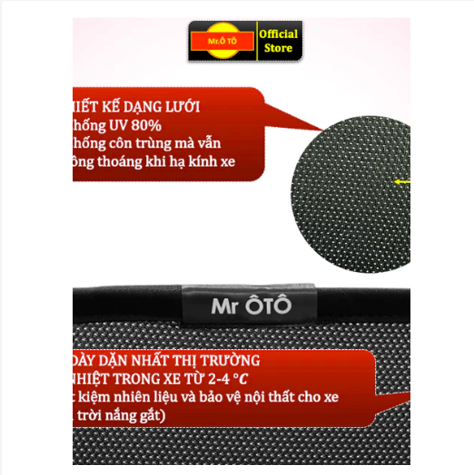 Rèm Che Nắng Kính Hậu, Kính Sau Cốp, Rèm Đuôi Xe Mr Ô TÔ. Hàng Loại 1