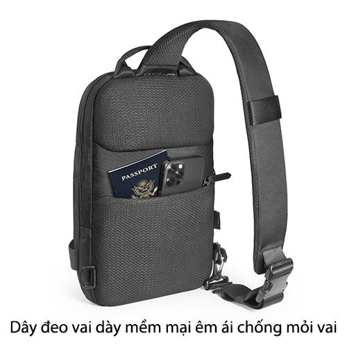 TÚI ĐEO ĐA NĂNG TOMTOC CROXBODY EDC SLING BAG | 11-INCH chống thấm nước và chống mài mòn