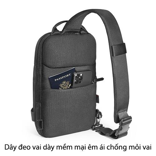 [HÀNG CHÍNH HÃNG] TÚI ĐEO ĐA NĂNG TOMTOC (USA) CROXBODY EDC SLING BAG | 11-INCH chống thấm nước và chống mài mòn