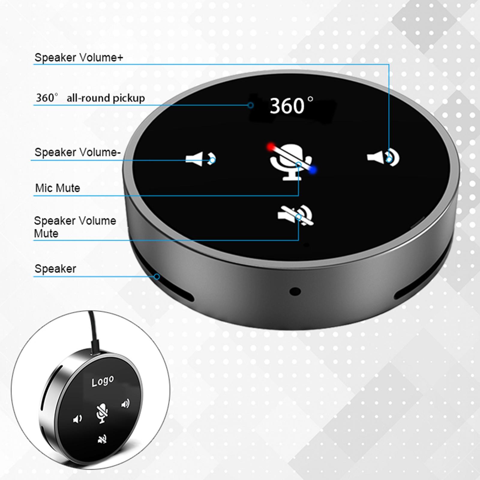 USB Conference Microphone Speaker for Desktop Computer Meeting