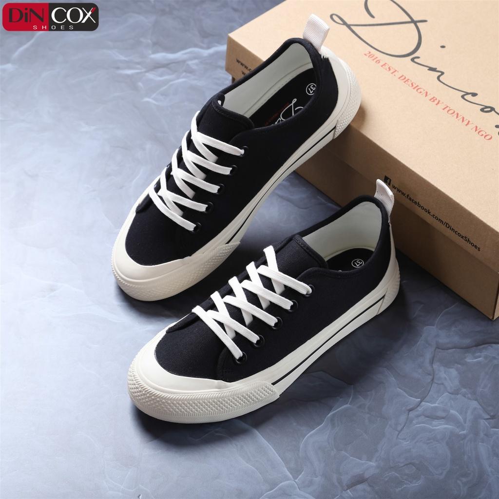 Giày Sneaker Vải Nữ DINCOX C20 Nữ Tính Sang Trọng Black