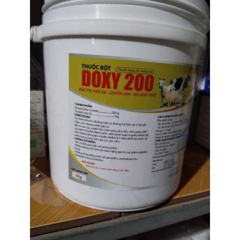 DOXY 200- ĐẶC TRĨ HEN GÀ- SUYỄN LỢN- HO KHÓ THỞ 500g
