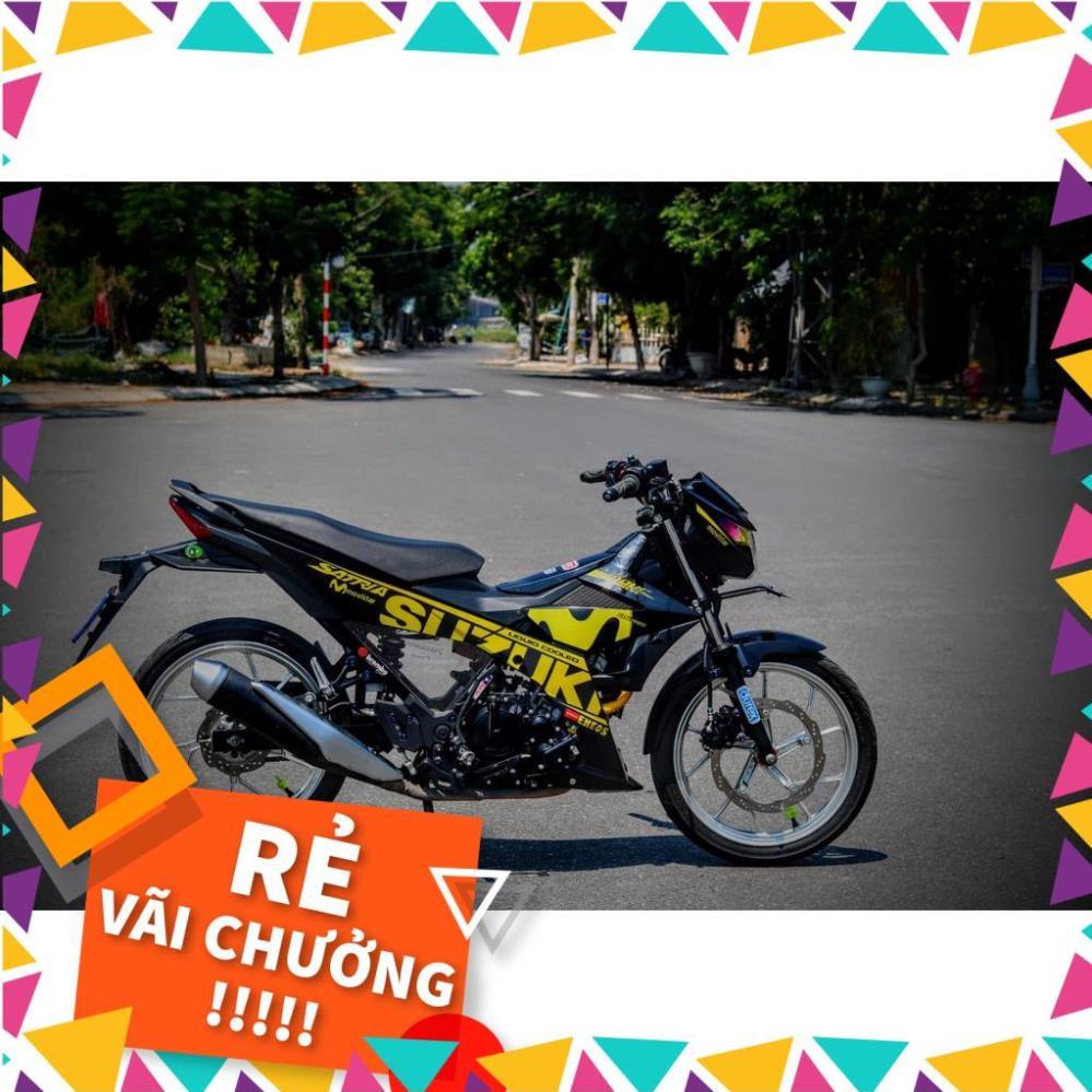 Tem Rời Raider FI Mẫu Movistar Vàng Đen Chữ Satria