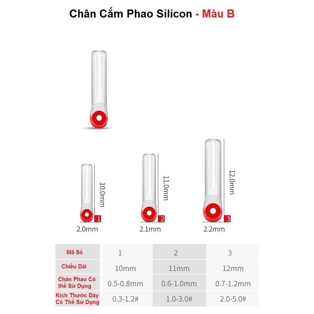 Chân Cắm Phao Silicon Dùng Cho Câu Cá Nhiều Màu Sắc, Kích Cỡ