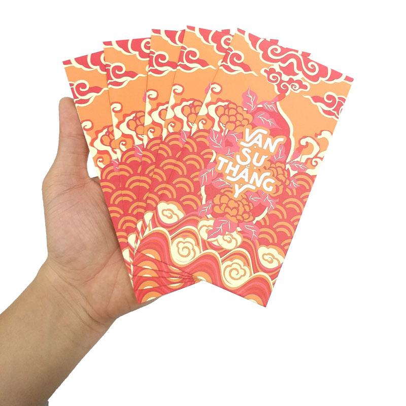 Bộ 5 Bao Lì Xì SDstationery Cát Niên Mỹ Ý - Vạn Sự Thắng Ý