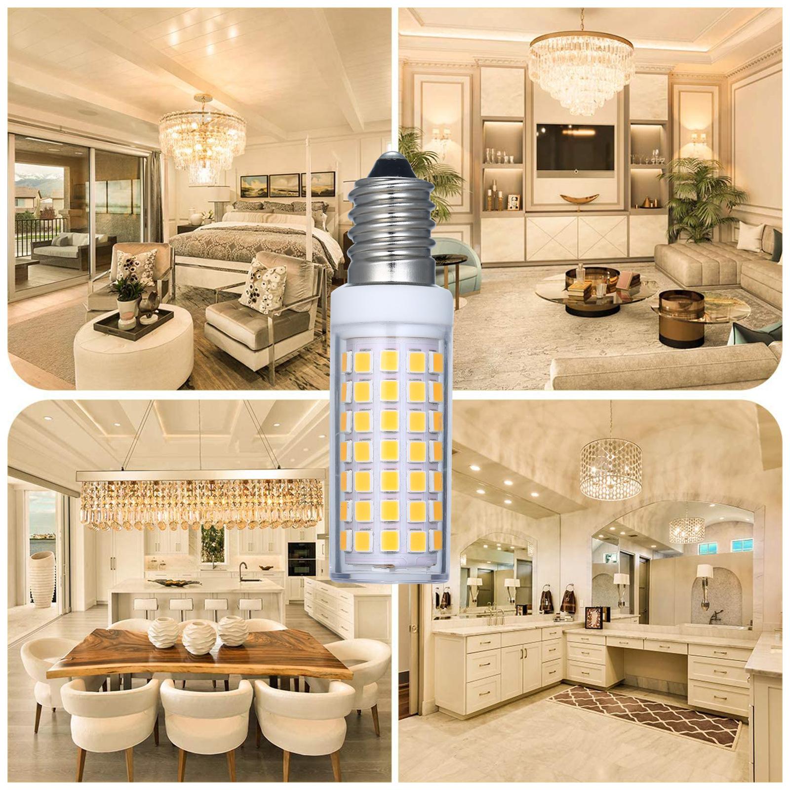 5 Bóng đèn LED E14 cung cấp ánh sáng trắng ấm 3000K / 6000K. Chiếu sáng 360 độ Tiết kiệm năng lượng