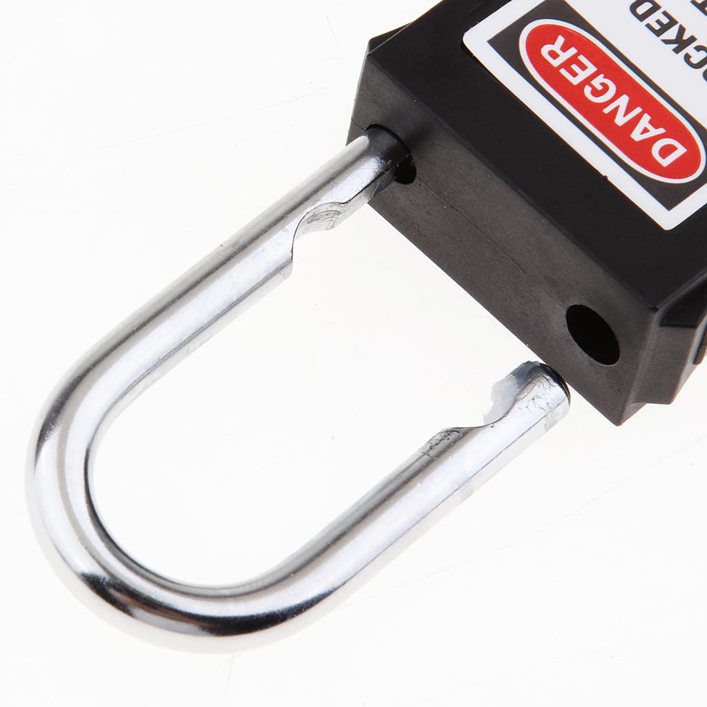 2 Pcs Premium Safety Lockout Padlocks - Black Padlock