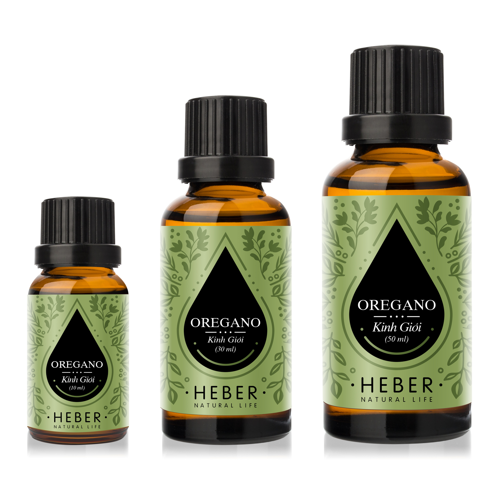 Tinh Dầu Kinh Giới Oregano Essential Oil Heber | 100% Thiên Nhiên Nguyên Chất Cao Cấp | Nhập Khẩu Từ Ấn Độ | Kiểm Nghiệm Quatest 3 | Xông Thơm Phòng | Hương Dịu Nhẹ