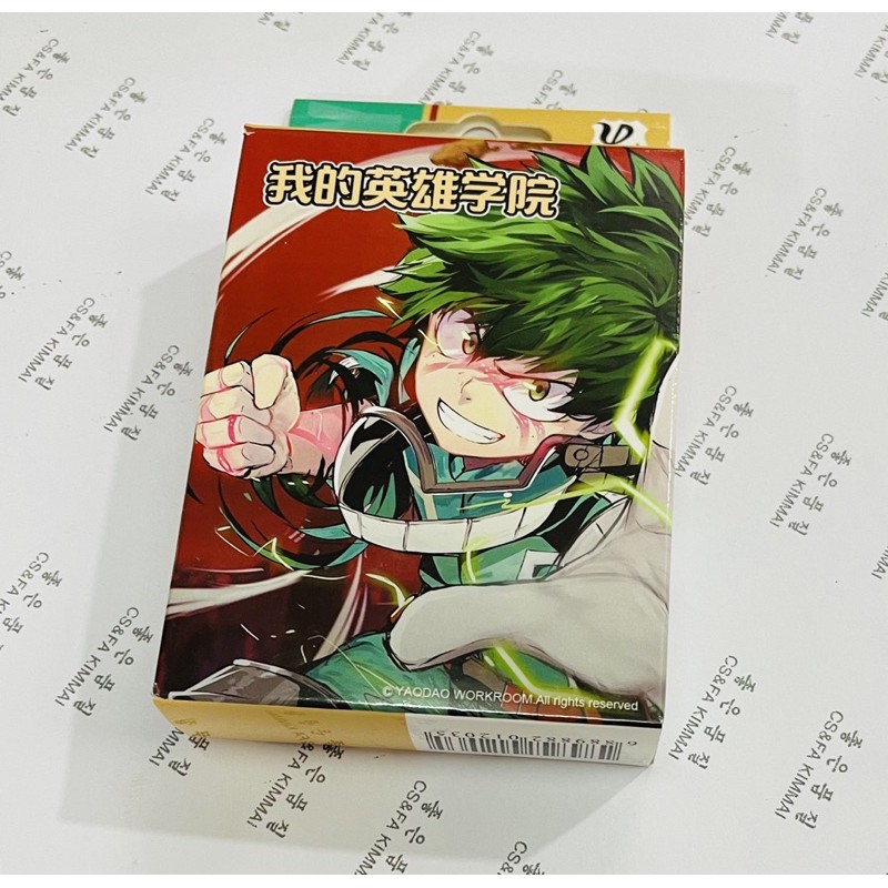 Bộ bài My Hero Acamedia 54 ảnh khác nhau/ bộ bài Tú lơ khơ anime My Hero