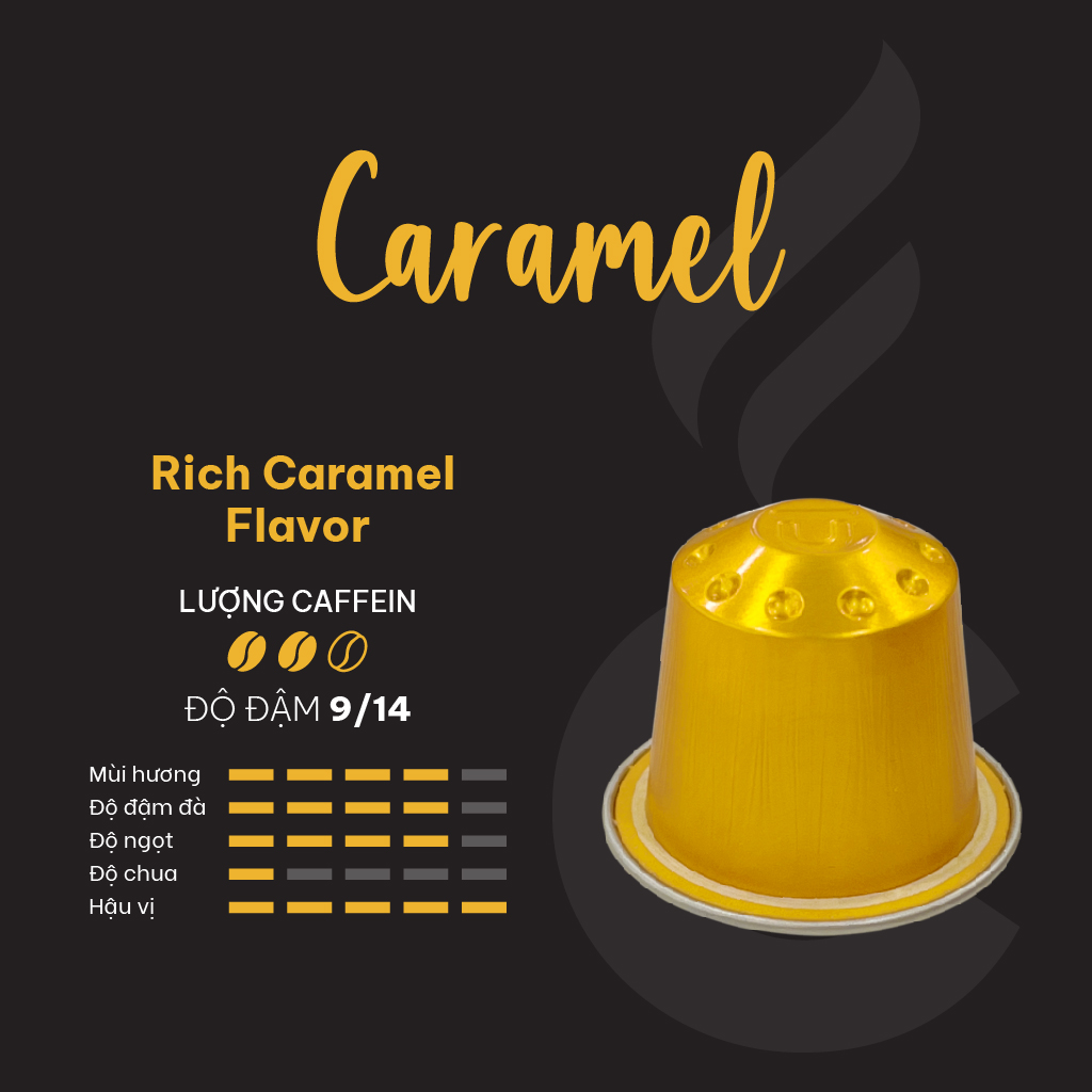 Cà phê viên nén Carraro – Rich Flavor Blend - Nhập khẩu từ Ý - Tương thích máy capsule Nespresso (including Caramel, Hazelnut, Vanilla)