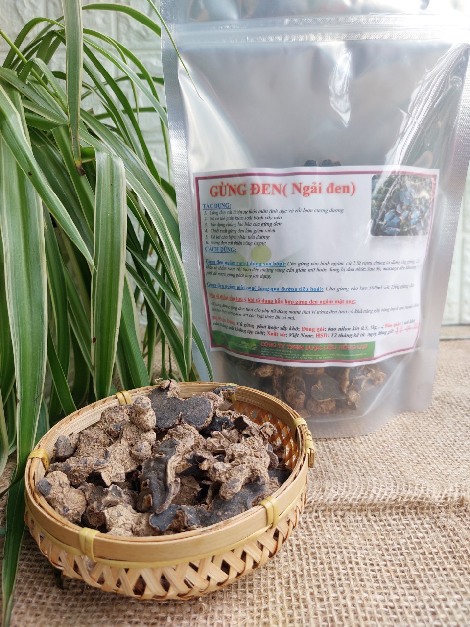 [THƯỢNG HẠNG] 100g Củ Gừng Đen (Ngải đen) khô sắt lát (hàng mới, thơm, không chất bảo quản)