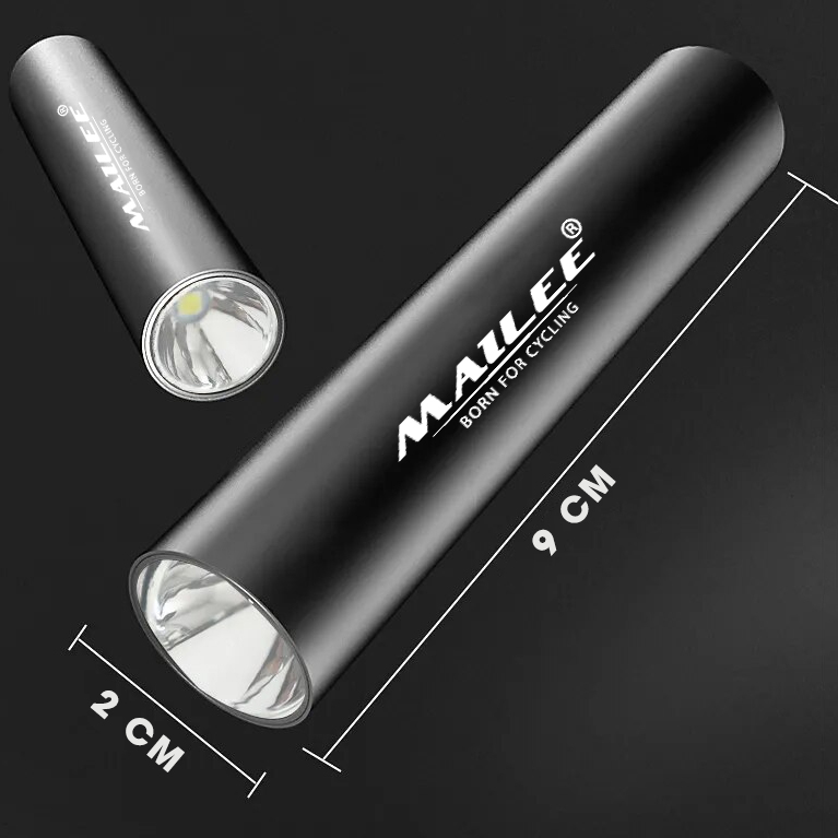 Đèn Pin Led Mini MAILEE D02-mini cho xe đạp Có Sạc USB bóng Led XPE 3W 350lumens (không zoom) nhỏ gọn bỏ túi (không kèm chân đế)
