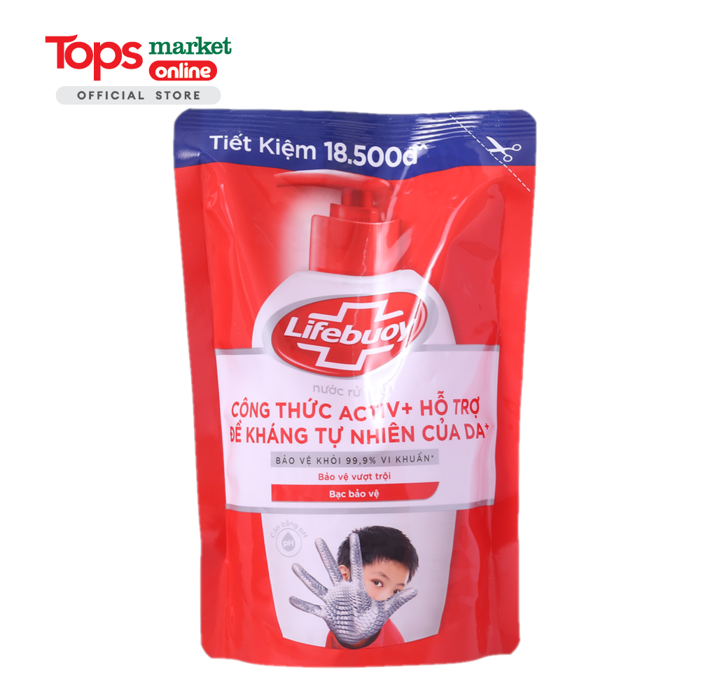 Nước Rửa Tay Lifebuoy Bảo Vệ Vượt Trội 10 Diệt Khuẩn Túi 400G