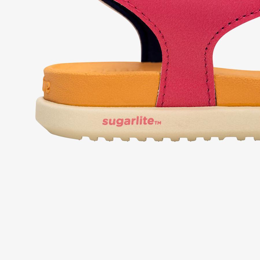 Giày Sandals Bé Gái Native Charley Sugarlite Block Junior - Cam/ Đỏ