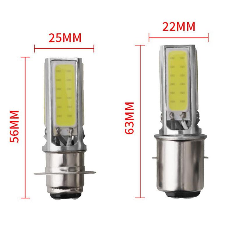 Phong Cách Mới Nhất Đèn Led Xe Máy Sửa Đổi Đèn Pha Móng Đơn H6 PX15D COB 5 Bên 25W Đèn Hậu BA20D