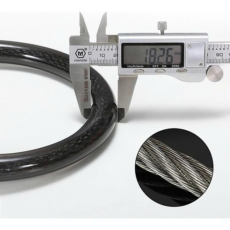 Khóa Xe Đạp Thể Thao Chống Trộm Khóa Dây Treo Yên Xe Đạp 4 Số Xoay Mã Khóa Tránh Mất Chìa Khóa - Hãng