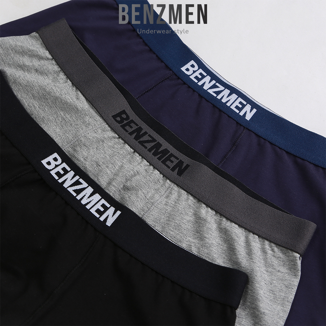 COMBO 5 Quần Sịp Boxer Nam, Quần Lót Nam Benzmen Chất Liệu Cotton Thấm Hút Mồ Hôi, Kháng Khuẩn Cực Tốt - BX03