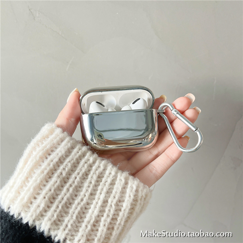 Bao Case Ốp Mạ Chrome Cao Cấp Cho Airpods 3/ Airpods Pro- Hàng Chính Hãng