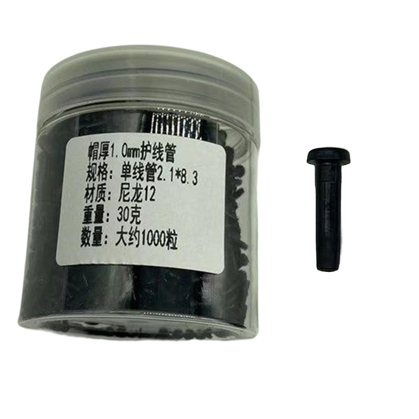 Badminton Racket Racquet Grommets Eyelets, Grommets Tube Protection Nylon Black Durable Replacement Stringing Tools for Stringing Accessories