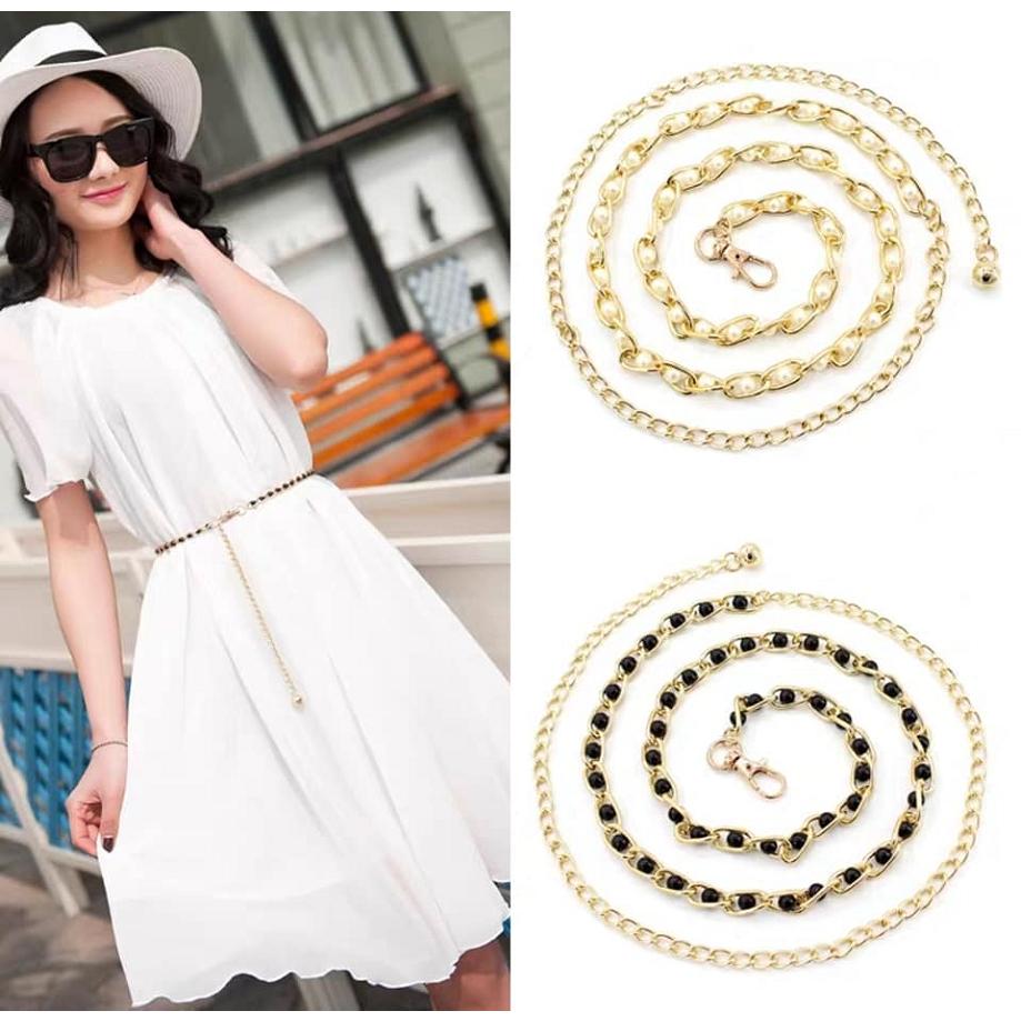 Thắt lưng - Đai váy - đai áo chuỗi ngọc dễ thương