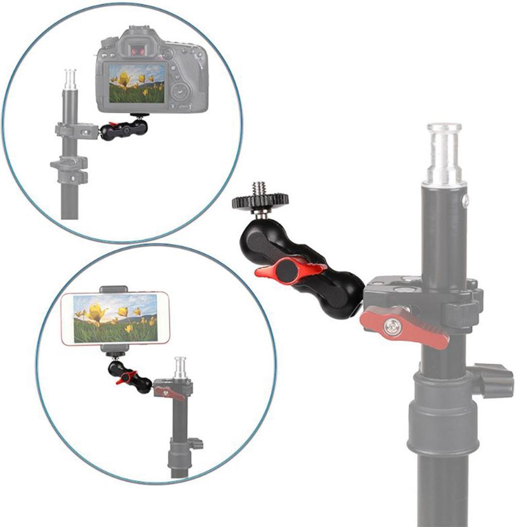 Multi-function 1/4'' Ballhead Arm Super Clamp Mount Adapter for Mobile Phone