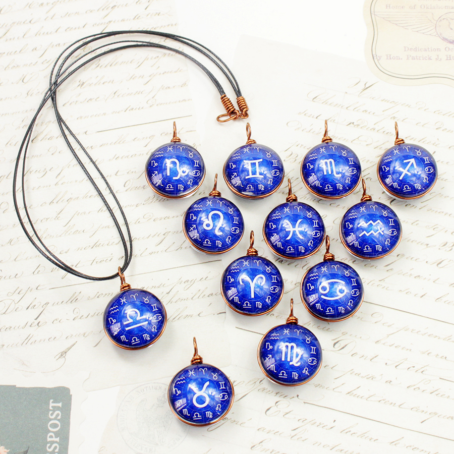 Dây chuyền 12 cung hoàng đạo Zodiac màu sắc tươi sáng 06647-DC004
