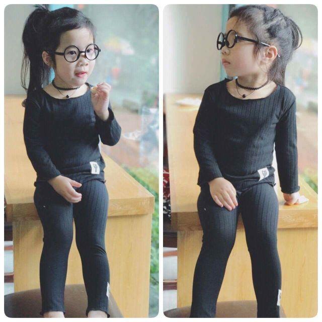 Bộ cotton bé gái