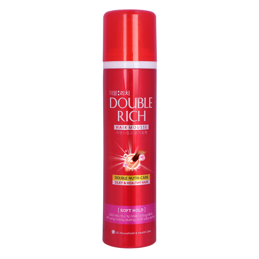 Keo Dưỡng Tóc Giữ Nếp Tóc Thẳng Double Rich Mousse Soft 150ml